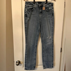 Silver Jeans Medium Wash, distressed, “Beau” Style, Women’s size 29